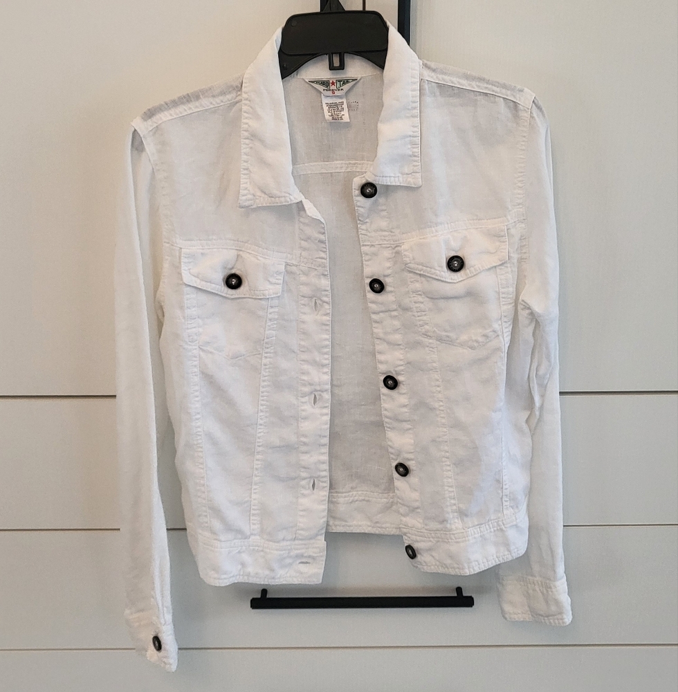 Hard Tail Women's White Linen Jacket